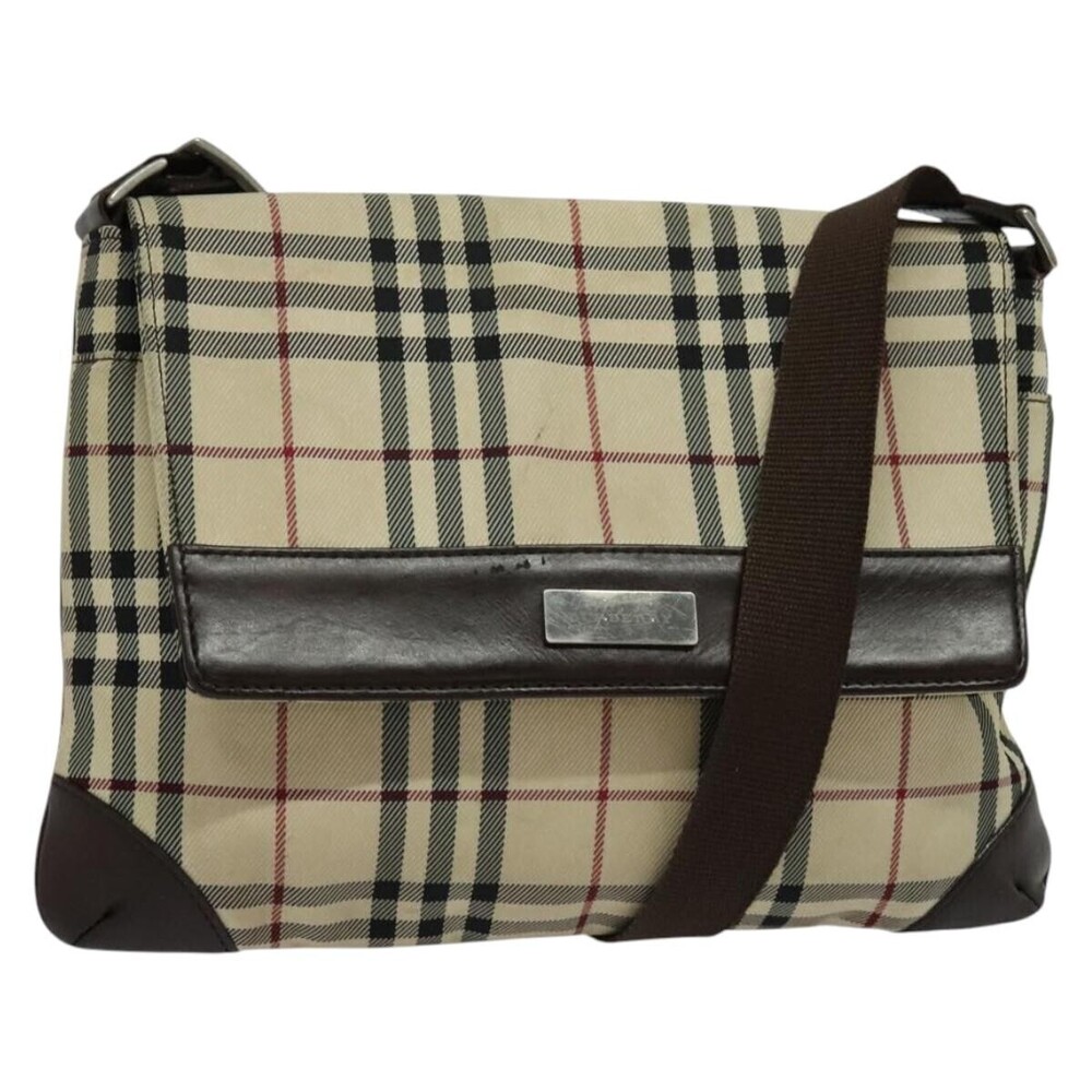 Burberry Vintage Flap Haymarket Canvas